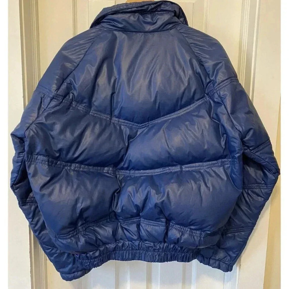 Men's Blue Puffer Jacket - Picture 3 of 16